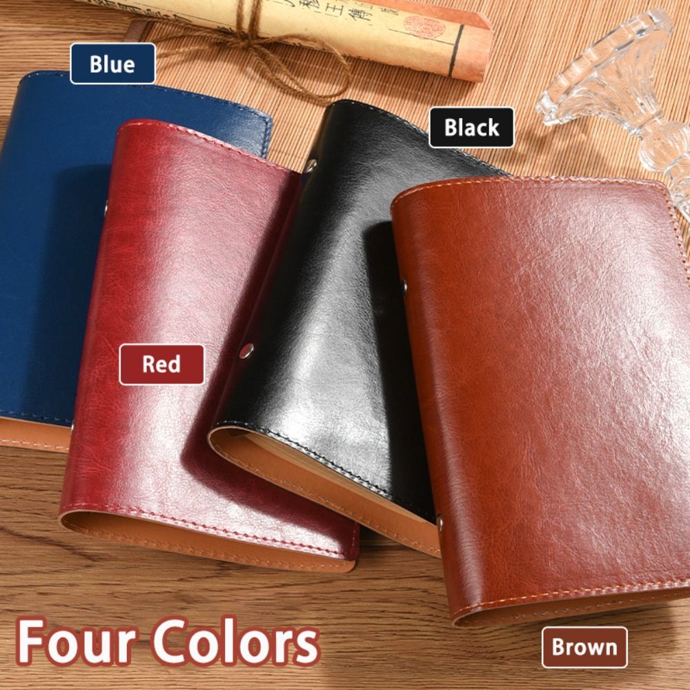 Vintage Leather Journal Notebook - Vintage A5/A6 Notebook PU Leather Loose-leaf