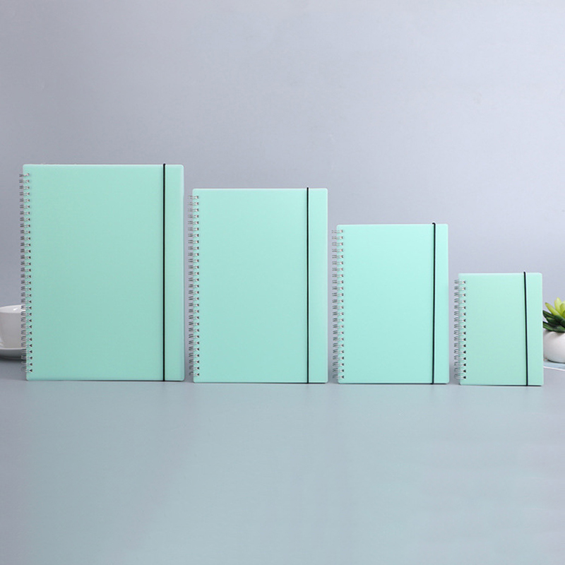 A5 Spiral Dotted Grid Notebook - A6 A5 B5 A4 Green Spiral