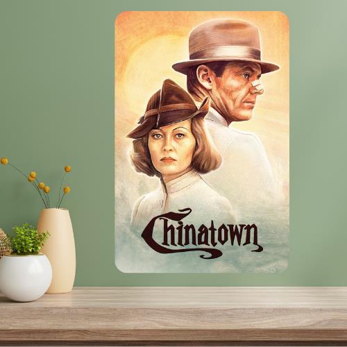 Movies - Chinatown Metal Movie Poster Sign