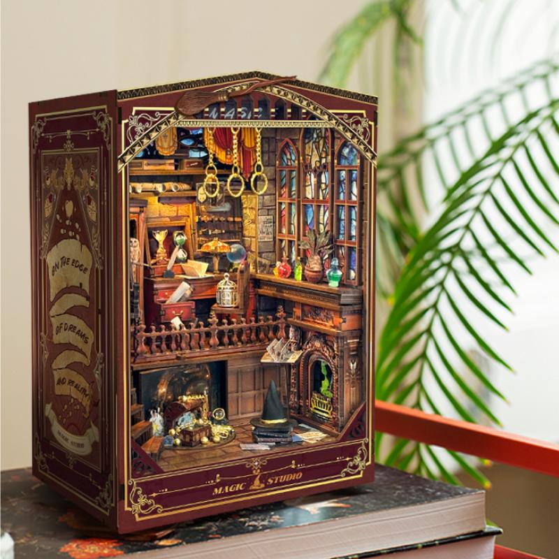 DIY Book Nook Shelf Insert Kit - Diy Wooden Book Nook Kit Shelf Insert recension och pris