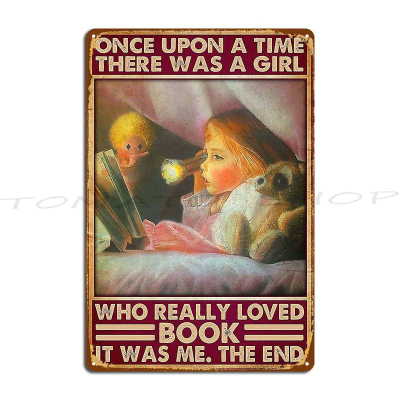 Once Upon Book Metal Sign Plaq - Books recension och pris