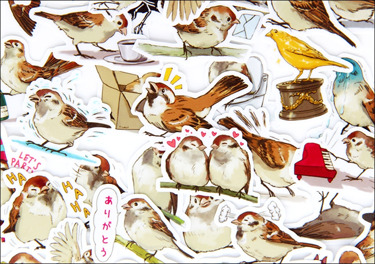 40PCS Birdie  Stickers Crafts  - Books recension och pris