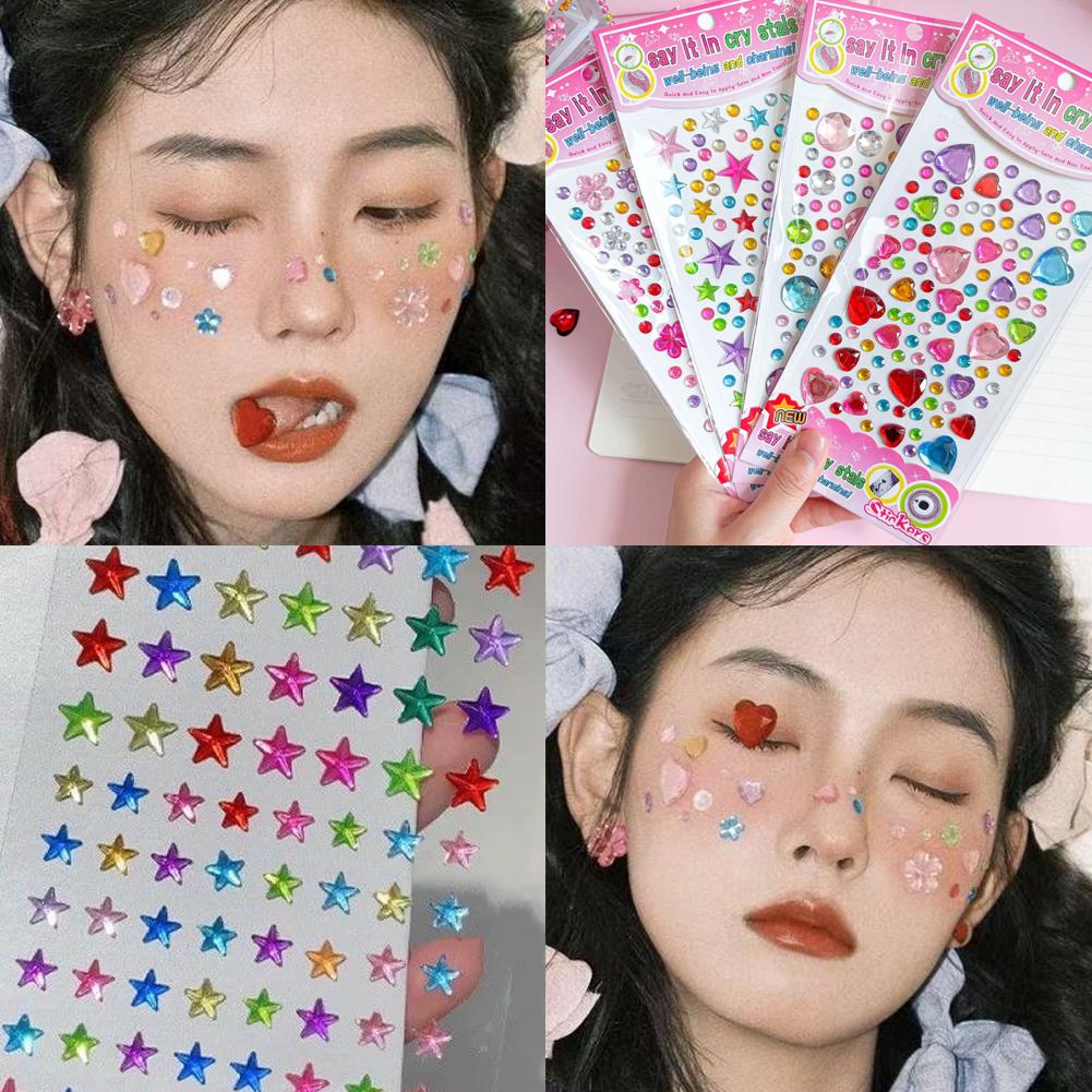 Self-Adhesive Face Rhinestones - Music recension och pris