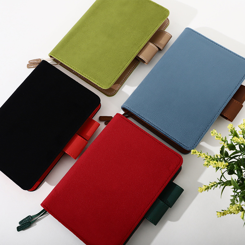 A6 Hobo French Velvet Fabric R - Vintage Leather Journal Notebook recension och pris