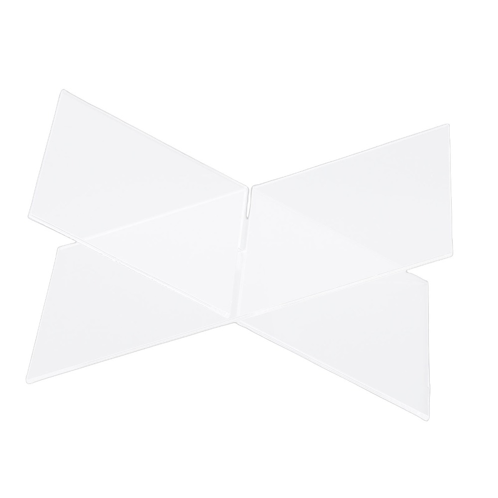 1set X-Shaped Design Acrylic B - Clear Acrylic Book Stand Holder recension och pris