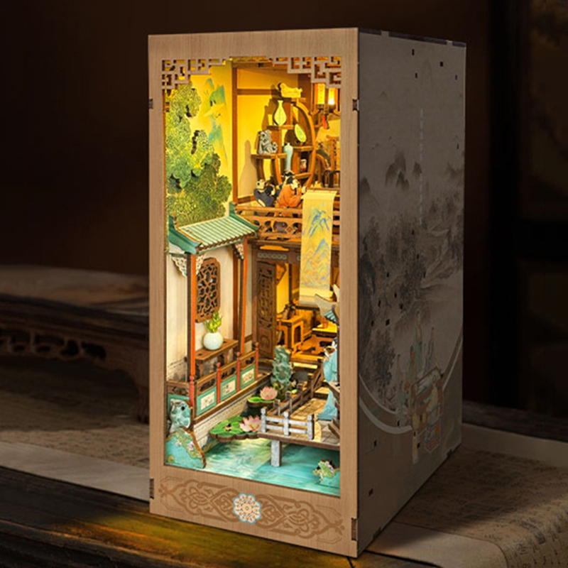 DIY Wooden Book Nook Shelf Ins - Diy Wooden Book Nook Kit Shelf Insert recension och pris