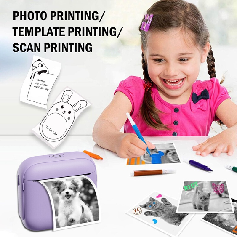 Mini Pocket Bluetooth Inkless  - Mini Pocket Thermal Printer Paper Roll recension och pris