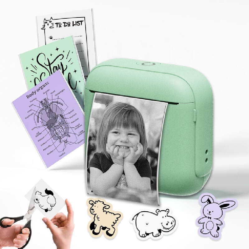 Mini Pocket Bluetooth Inkless  - Mini Pocket Thermal Printer Paper Roll recension och pris