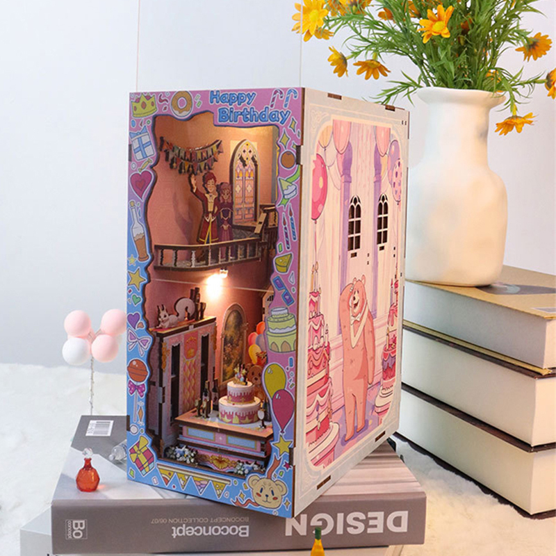 DIY Wooden Book Nook Shelf Ins - Diy Wooden Book Nook Kit Shelf Insert recension och pris
